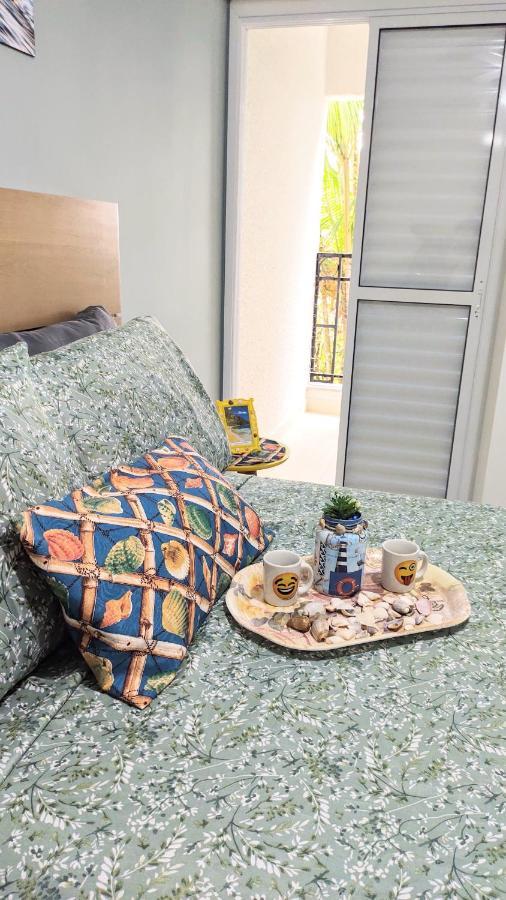 Apto Centro Ubatuba Com Varanda Gourmet, Suite E Piscina Kültér fotó