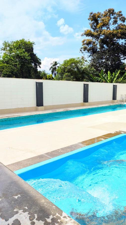 Apto Centro Ubatuba Com Varanda Gourmet, Suite E Piscina Kültér fotó